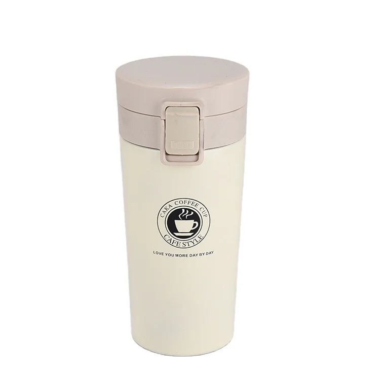 

New Fashion Double Wall Insulation Reusable Stainless Steel Coffee Mug Ultra Lightweight On-The-Go Travel Cup Screw Tight Lid