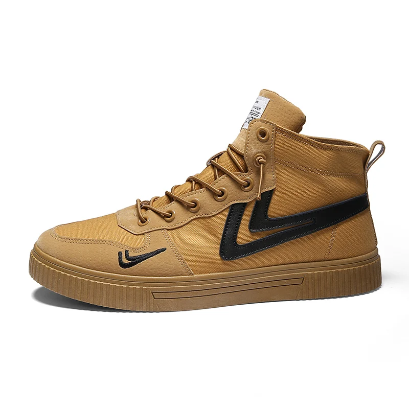 

2020 New Arrival Mens Casual Shoes Boots Shoes Men Casual High Top Canvas Men