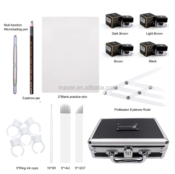 

Eyebrow Starter Micro blading Kit, Microblading Hand Tools for Training