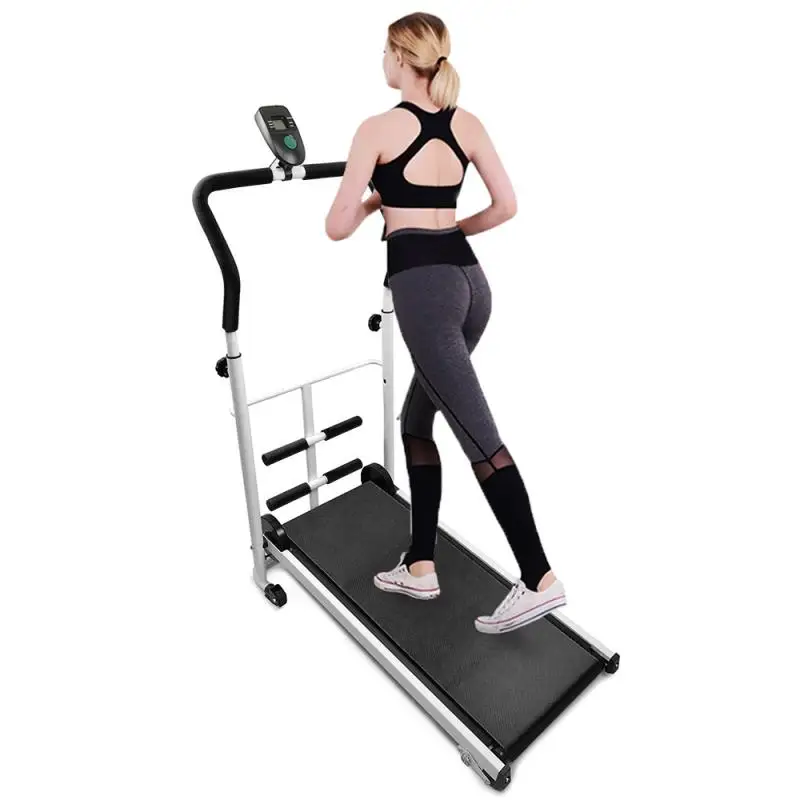 

OVERSEAS STOCK!!! Folding Treadmill Mechanical RunningTreadmill Fitness Equipment For Home Gym Sports Training HWC