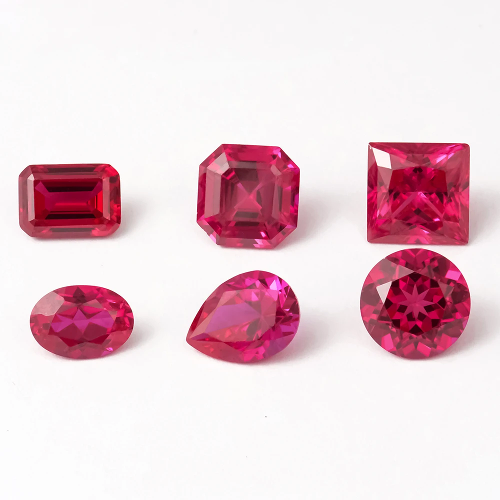 Xingyue Lab Ruby  Pear Oval Round Asscher Styles Loose Gemstones for Unique Jewelry Designs #5