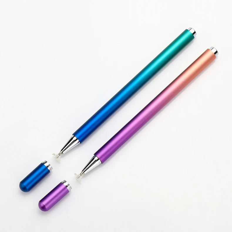 

New style disc tip Gradient color magnetic stylus pen for android touch pen promotional pen for ipad iphone, 4 kinds of colors