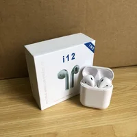

2020 factory price high quality 5.0 wireless earphones i12 tws earbuds