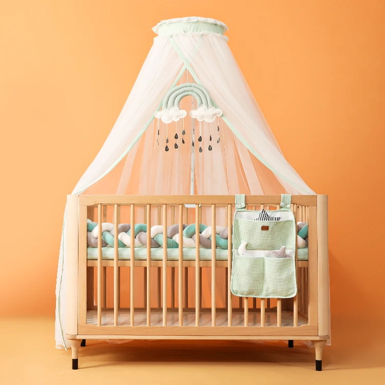 Portable Baby Crib Mosquito Net Multi Function Cradle Bed Canopy Netting vuP WD 