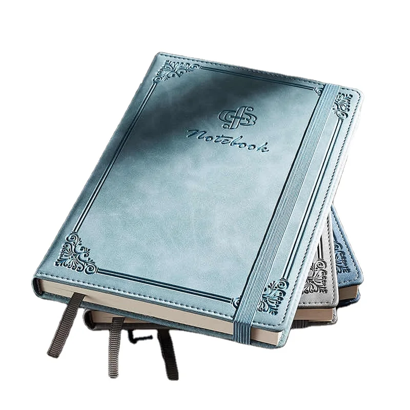 

Retro Leather Cover A5 simple college student diary thick high grade business office Notepad customized logo notebook
