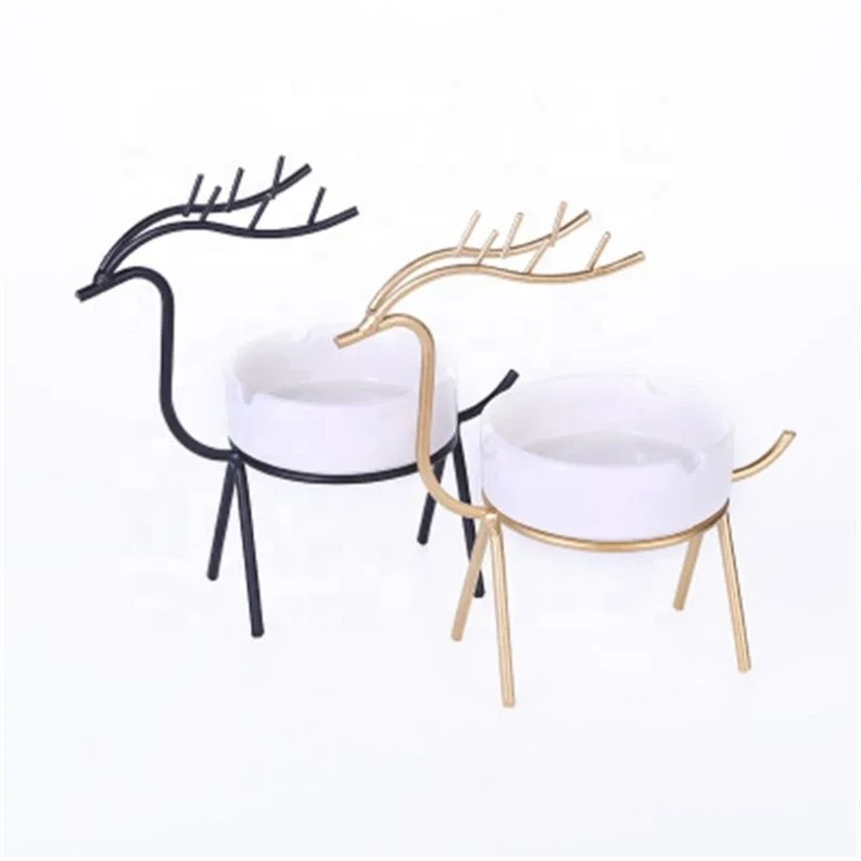 

Creative Deer Holder Ashtray jhcentury, Gold/black
