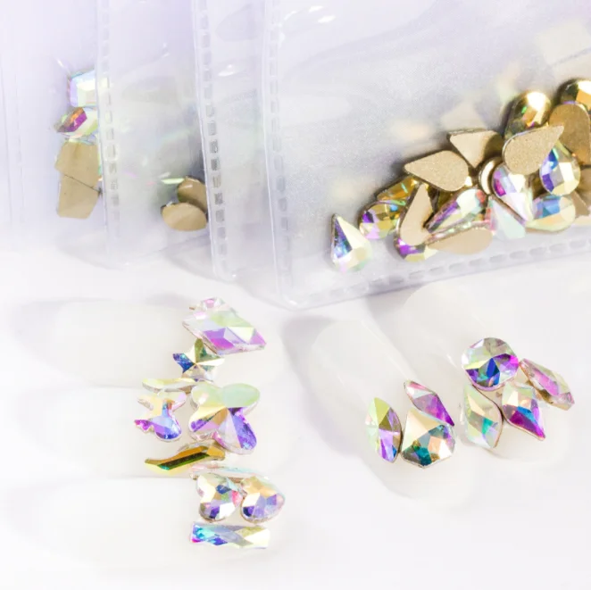 

Wholesales K9 High Quality AB Crystal Rhinestone Sew on Rhinestone for Nail Art Accessories