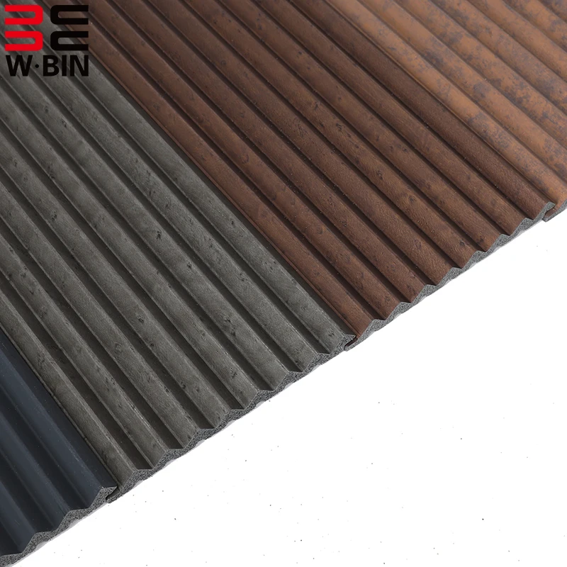 

Hot Sale JP65 120*12MM PS Wall Panel Charcoal Louvers WPC Wall Cladding