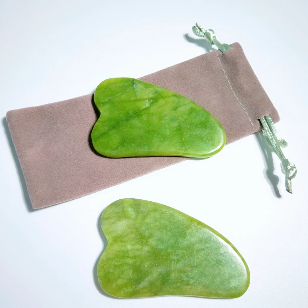 

Welcomed Spiky Xiuyan Jade New New shapes stone gua sha stone for massage