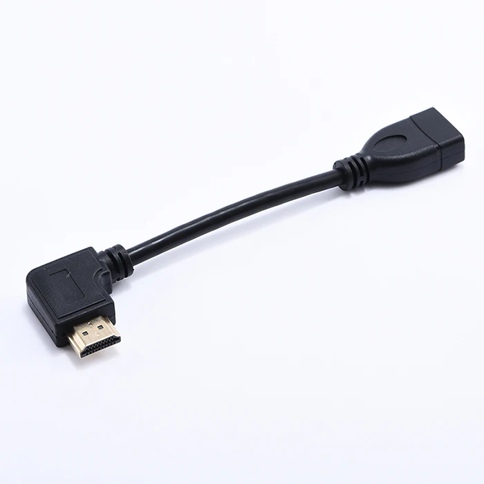 90 degree left and right HDTV high definition TV projector male and female extension cable - ANKUX.COM