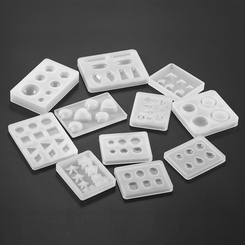 

11 Style Moon Star Shell Pendant Silicone Molds UV Epoxy Resin Mold Whale Casting Mould for DIY Crafts Jewelry Making Pendants, As shown