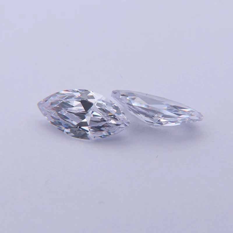 

White Marquise Shape Cubic Zircon Gems Synthetic Stones