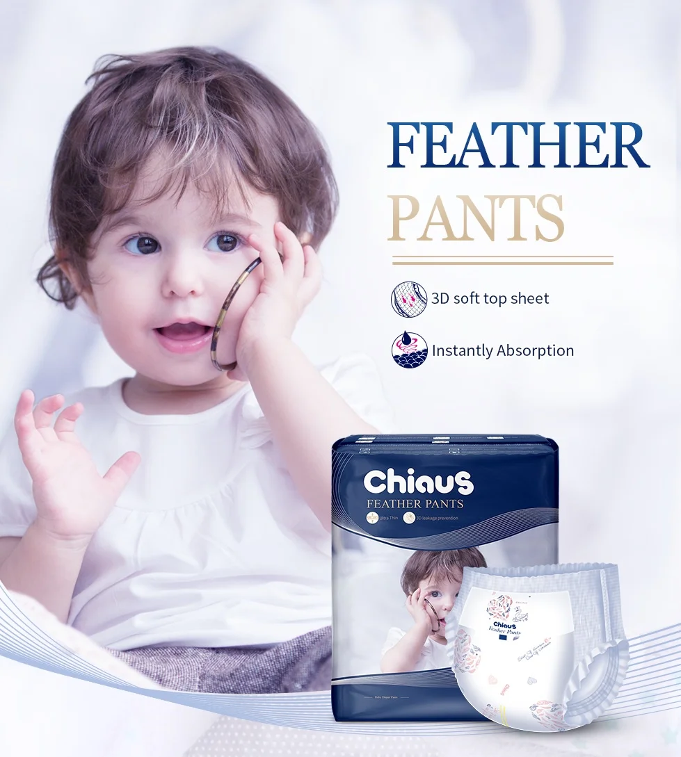 

Chiaus feather series baby diaper pants fitting well good absorption, Colorful