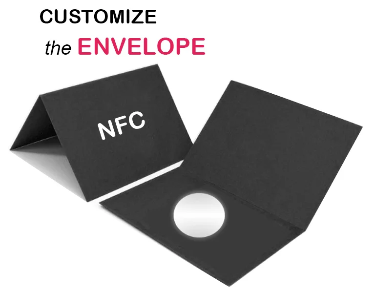 
Matte Custom Paper Cardboard Envelopes Packaging for Popl Tappie Social Media Phone Epoxy Sticker Tags 