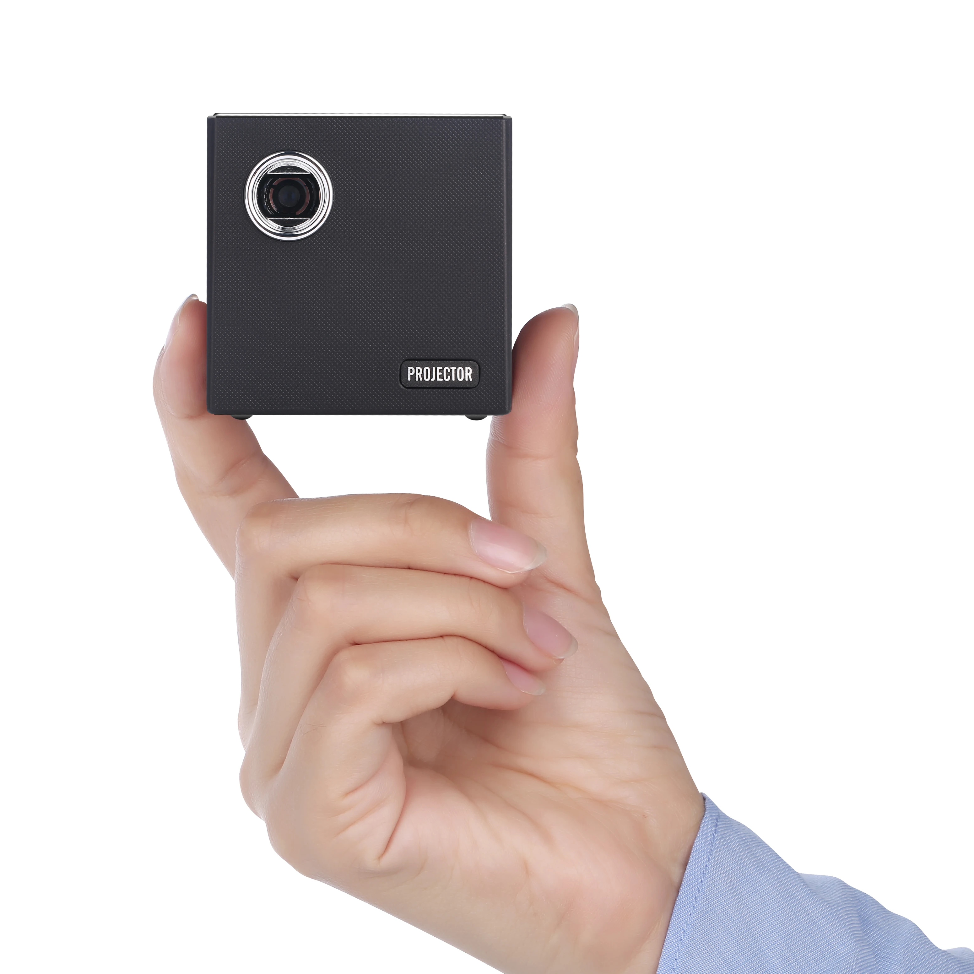 

2021 hot selling mini stereo DLP projector automatic Android 7.1 charging mini home theater 4K HD mini projector mobile phone