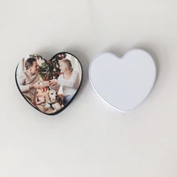 

High quality New heart shape Sublimation blank poping phone holder grip socket with metal sheet