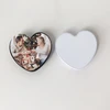 New heart shape Sublimation blank poping phone holder grip socket with metal sheet