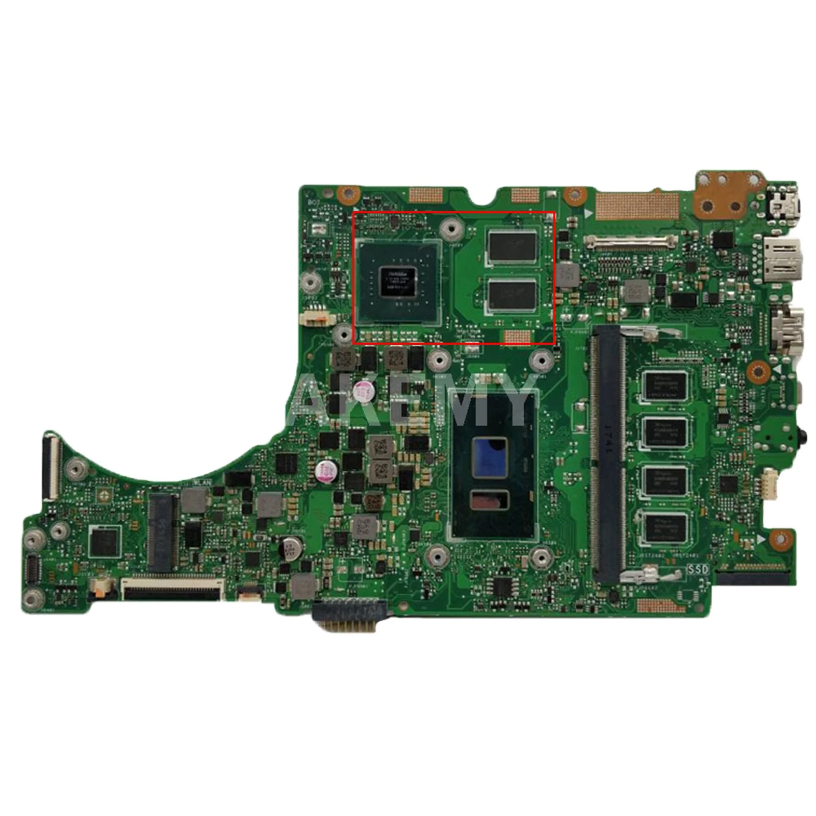 

UX410UQ Mainboard GT940MX I3 I5 I7 6th 7th Gen 4GB 8GB RAM for ASUS U4000U UX410UQK UX310UV RX410U UX410U Laptop Motherboard