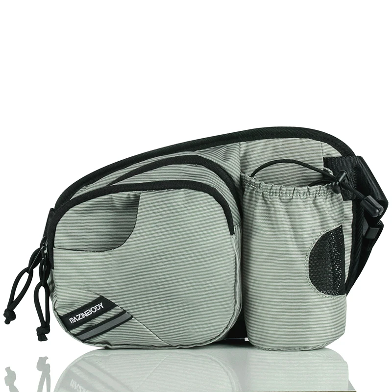 

Wholesale custom water proof nylon sports fanny pack with water cup pocket men's women's running and hiking waist bag, Customized color