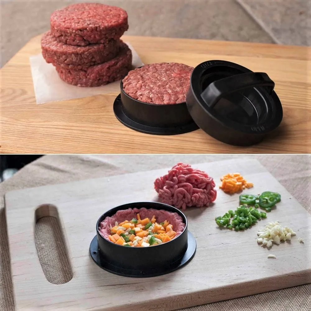 

Hamburger Meat Beef Grill Press Patty Maker Mold Mould Tool, As picture