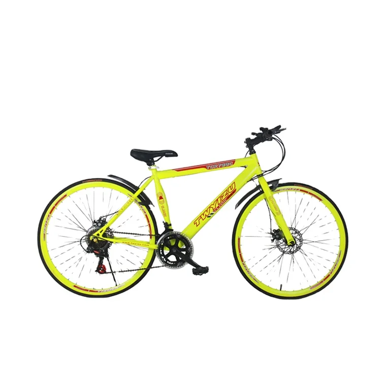 

18 Speed New Style Carbon Road Racing Bike 28 Inch Factory Direct Selling Road Bike, Yellow, green, red and black, pink