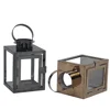 WEDDING DECOR SQUARE TINY STAINLESS STEEL LANTERN