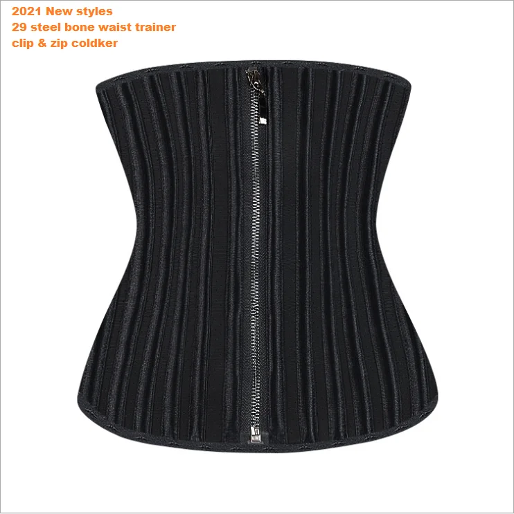 

29 Steel bones Latex Waist Trainer Corset Belly Slim Belt Body Shaper Modeling Strap Waist Cincher