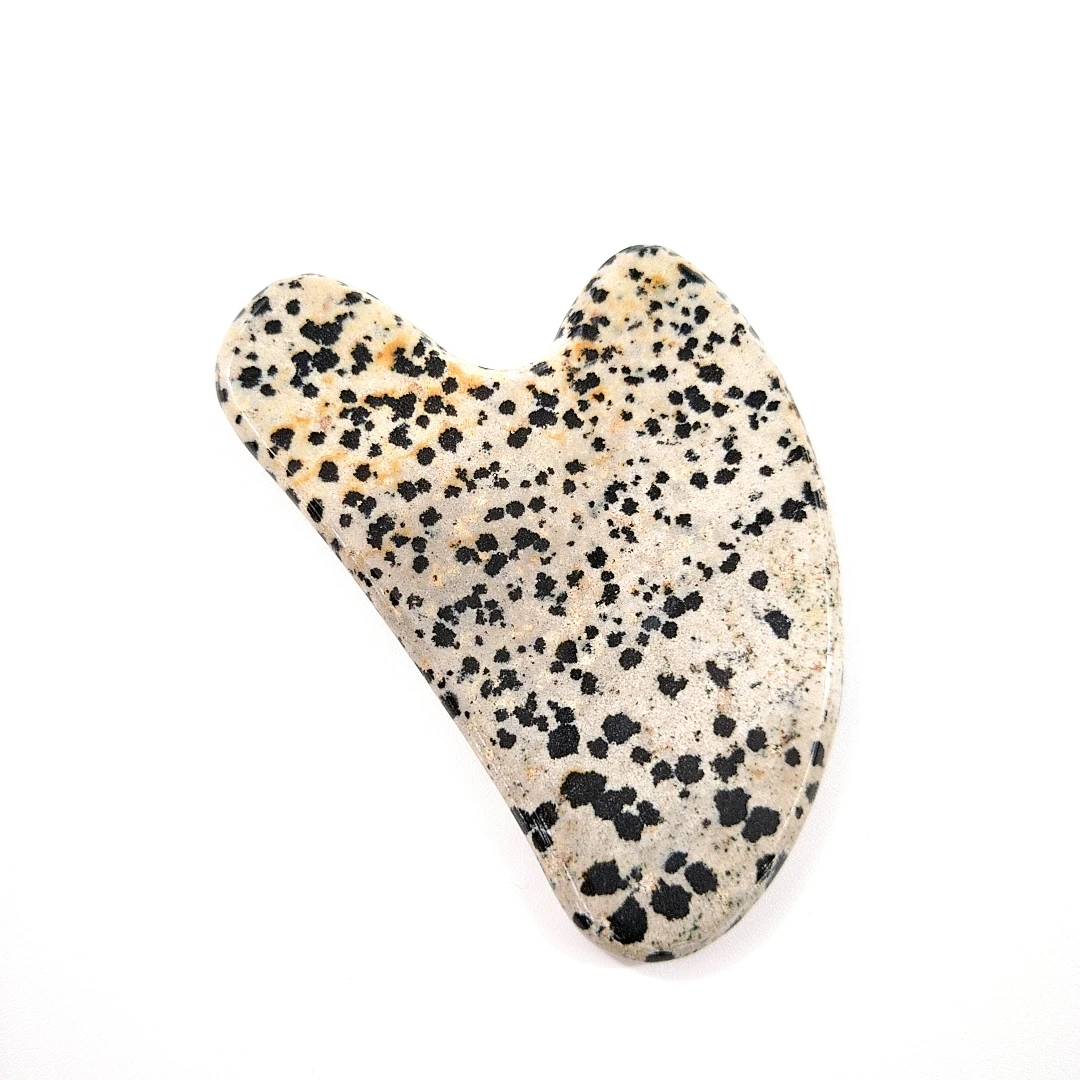 

Home Use Natural heart dalmatian Jasper Skin Care Product Massage Face gua sha