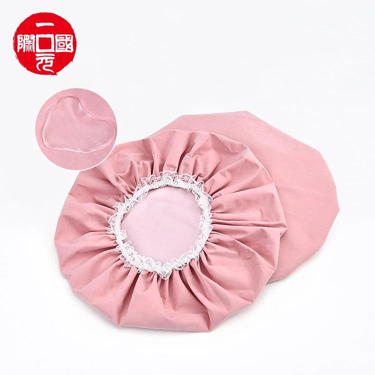 

ECO-friendly Double Layers Waterproof Shampoo Satin Adult Shower Cap
