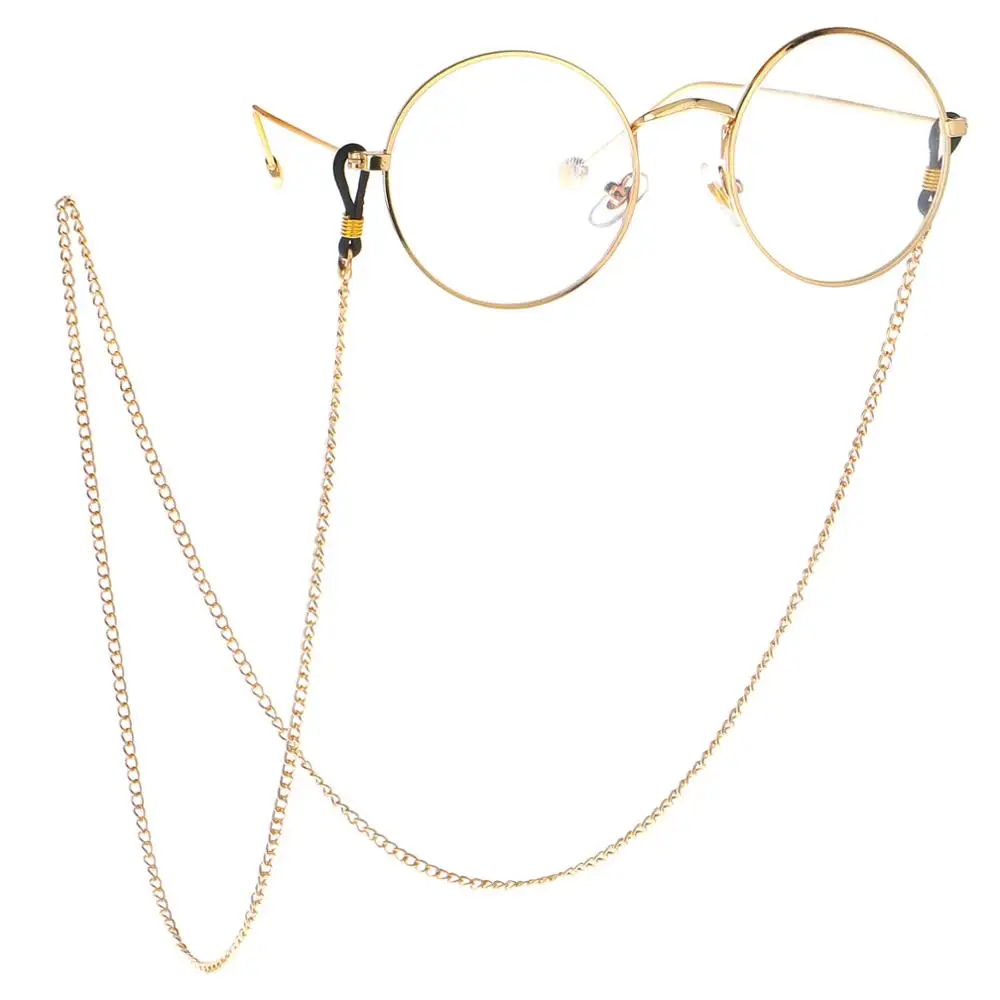 

Superhot Whosale Classic Cheap Gold Silver Color Metal Eyeglasses Chain Decorative Men Women Sunglasses Holder Strap