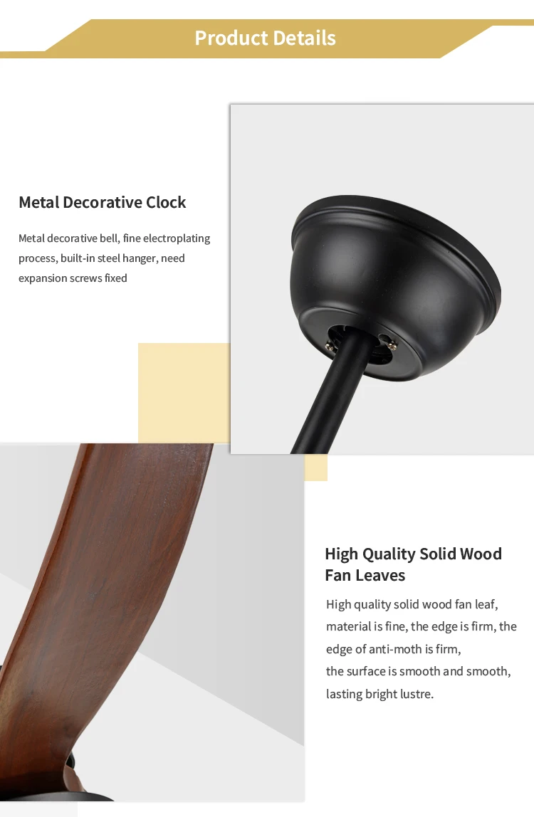 Hot Sale Low Power Consumption Industrial Ceiling Fan Light Modern