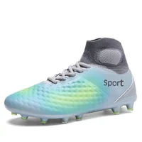 

High Ankle Soccer Shoes Kids Adult Spikes Turf Football Boots Boys Factory Soccer Cleats