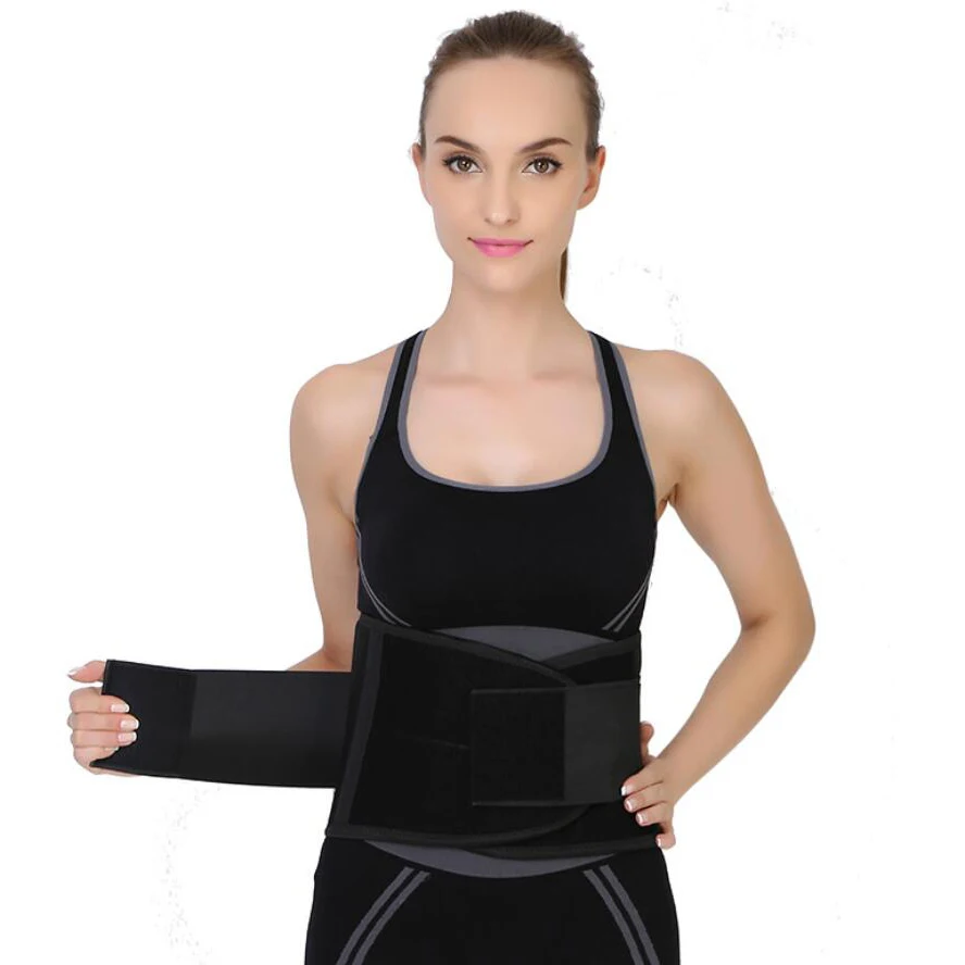 

Private label Body shaper Waist Trainer support back workout belly sauna sweat Waist Trimmer