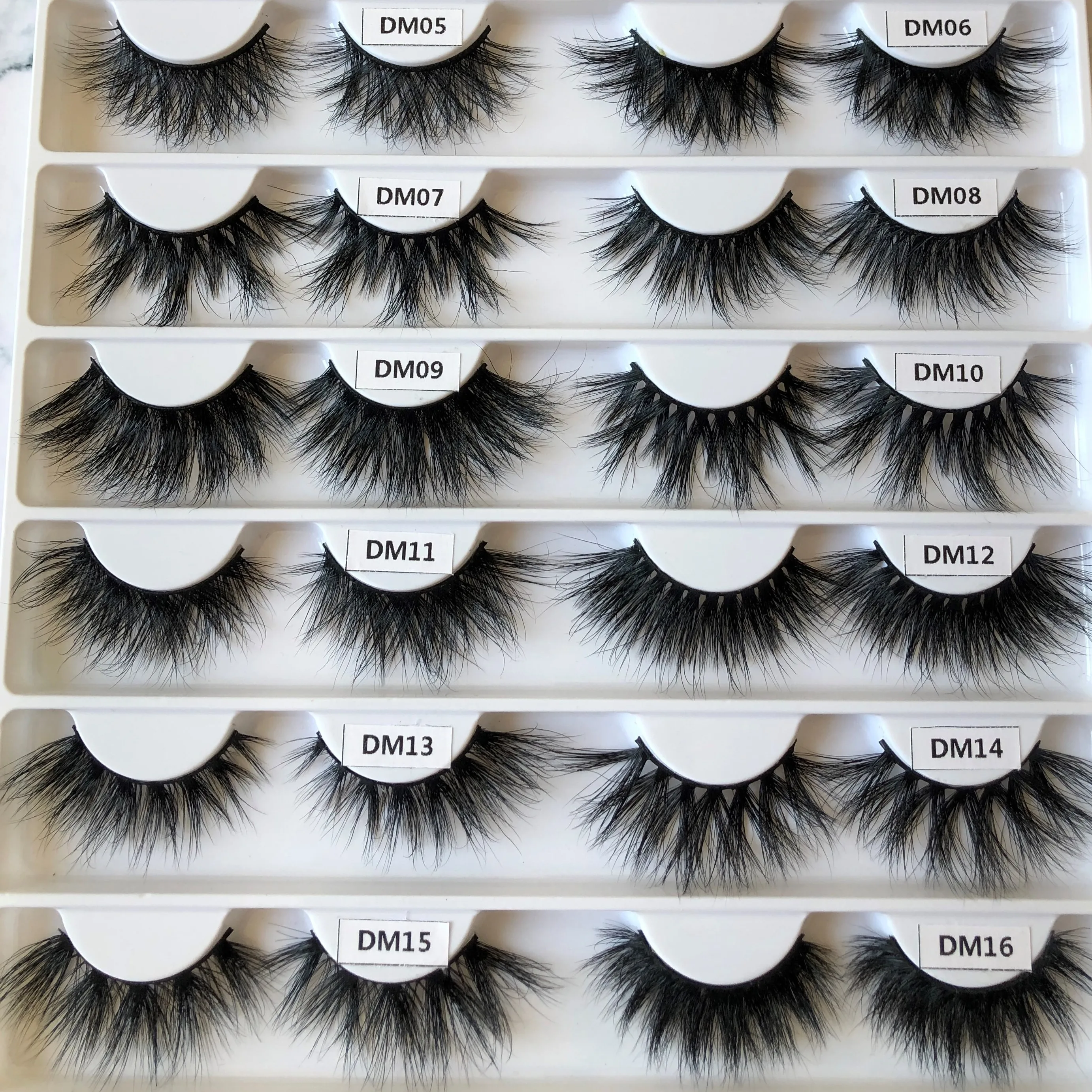 

16mm 22mm Premium Mink Eyelashes DR-Series DM-Series Lashes