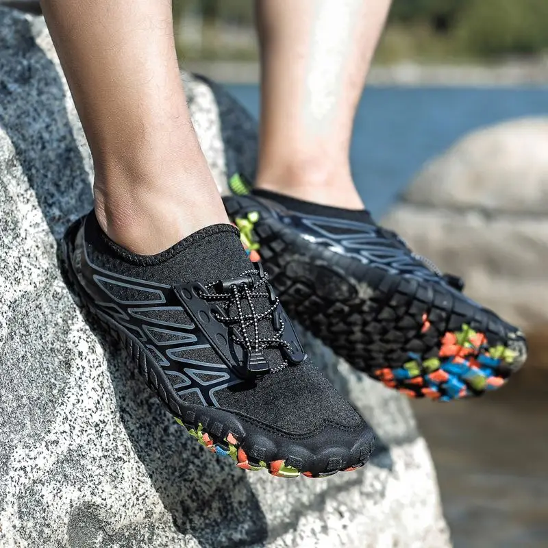 

Factories Wholesale Sports Shoes Fait Sur Mesure Tela Suave Vifuur Water Sports Shoes Barefoot Quick-Dry Aqua Beach Shoe