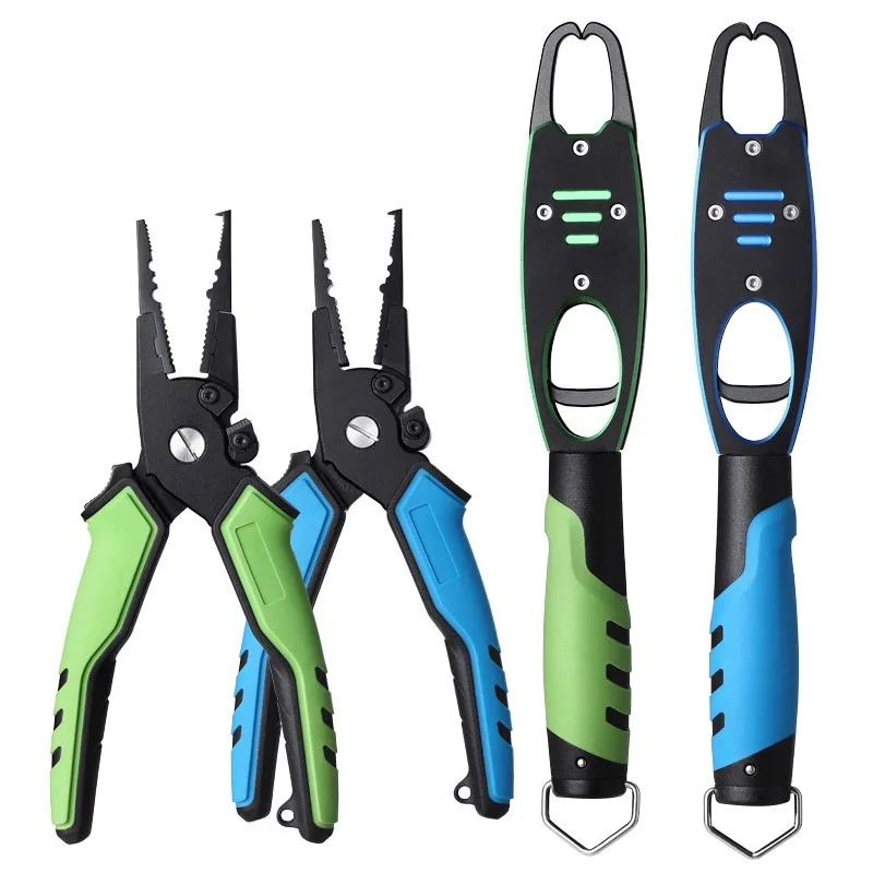 

Multi-purpose Aluminium Alloy Pliers Fishing Hand Crimper Plier for Fishing Stainless Steel Fishing Pliers, Black