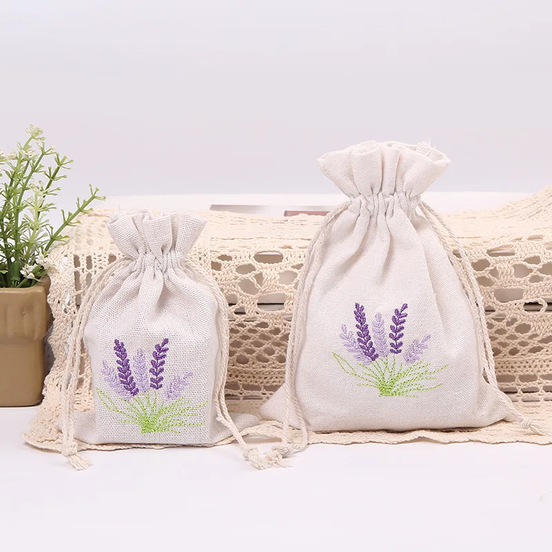 

5*7 inch Dried Flowers Lavender Sachet Bags Cotton Embroidered Sachet Bag Hand Embroidery Lavender Bags Ready to Ship