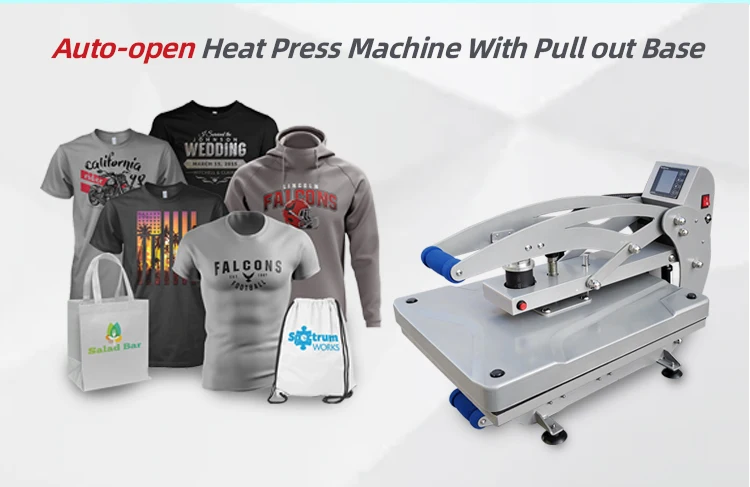 16x20 Auto Open Tshirt Printing Sublimation Heat Press Machine 40 X 50 ...