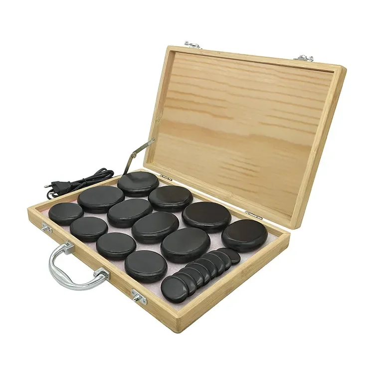 

20pcs/set Hot Massage Stone Personal Health Spa Massage Kit Hot Stone Massage Set With Heater