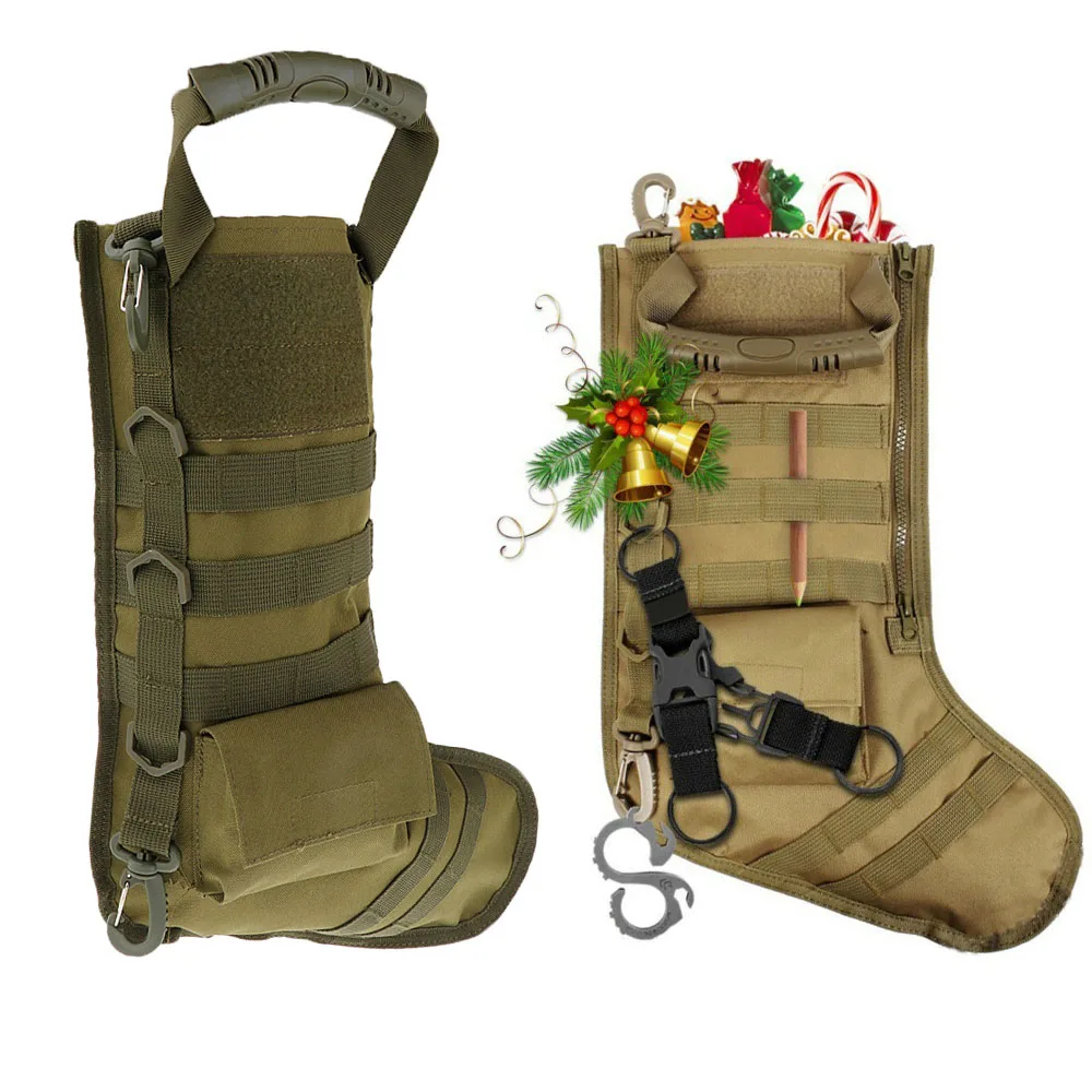 

Tactical Molle Pouch Christmas Stocking Bag Military Dump Drop Pouch Nylon Storage Bag, 2 colors military duffle bag