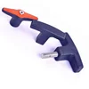 Fiber glass plastic furniture handle T shaped rotating knobs with brass insert