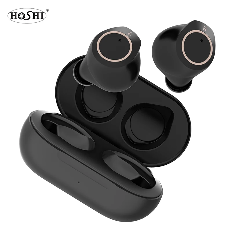 

HOSHI V5.0+EDR C1 True Wireless Stereo earbuds BT TWS earphone OEM ODM Amazon Aliexpress hot-selling, Black/white