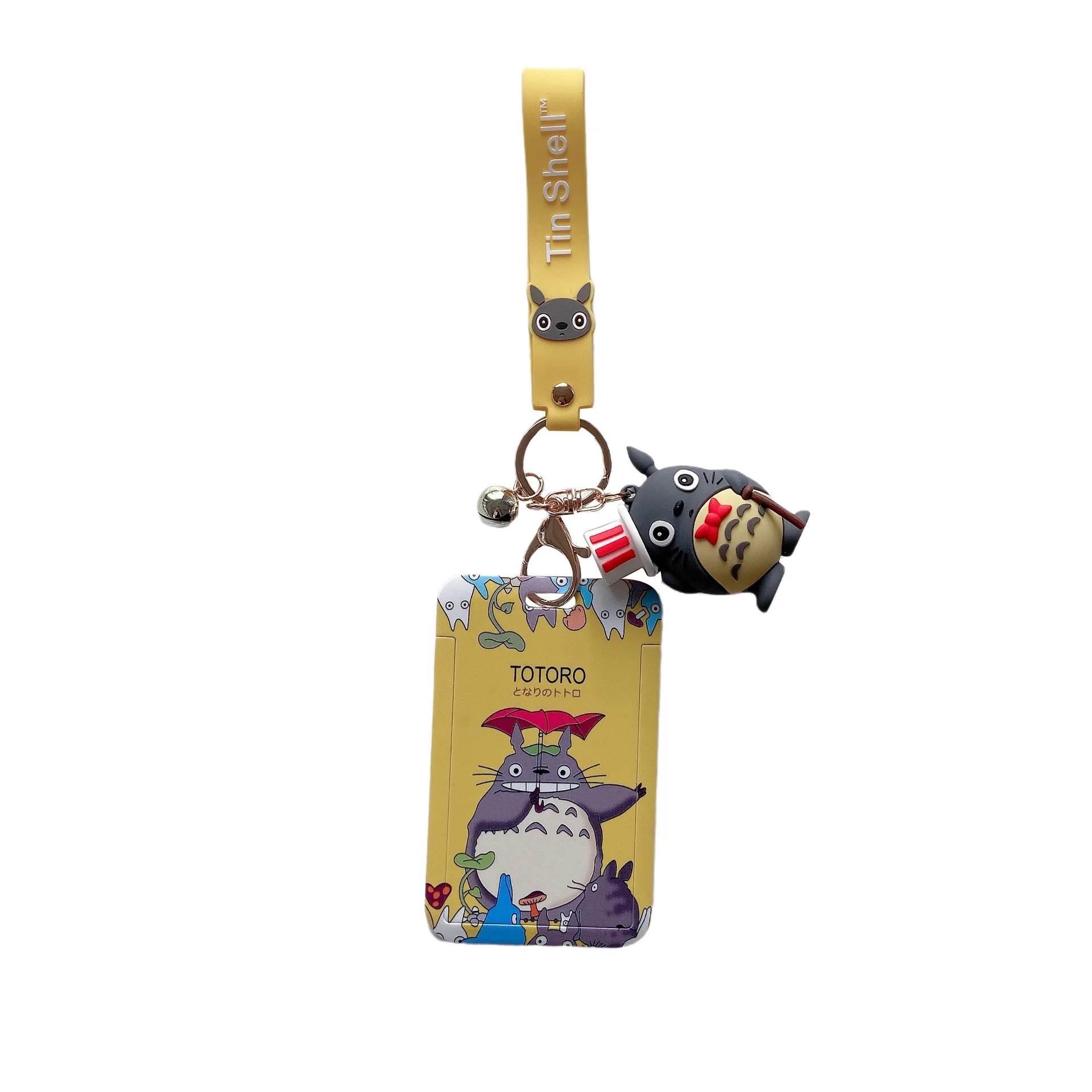 

Japanese UV printing cartoon totoro pendant keychain cartoon character bus card holder, Cmyk