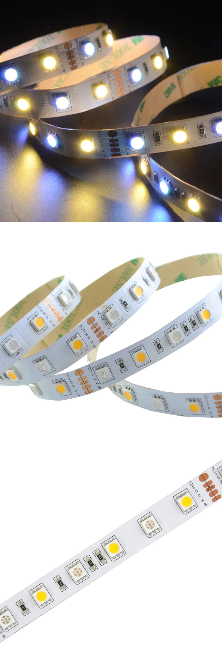 5050 Rgbw Programable Led Strip 60Leds/M 12V 12Mm Strips Bendable Led Led Backlight Strip Best Selling Led Bright Led Strip Rgbw supplier