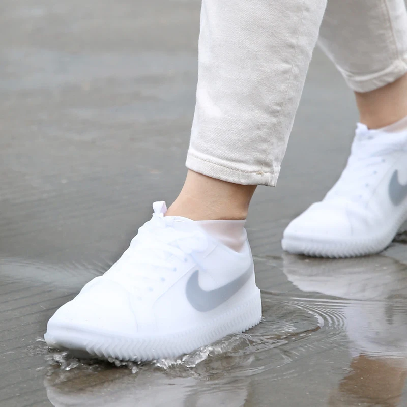 

Unisex improved thicker protector silica gel silicone waterproof silicon rain shoe cover
