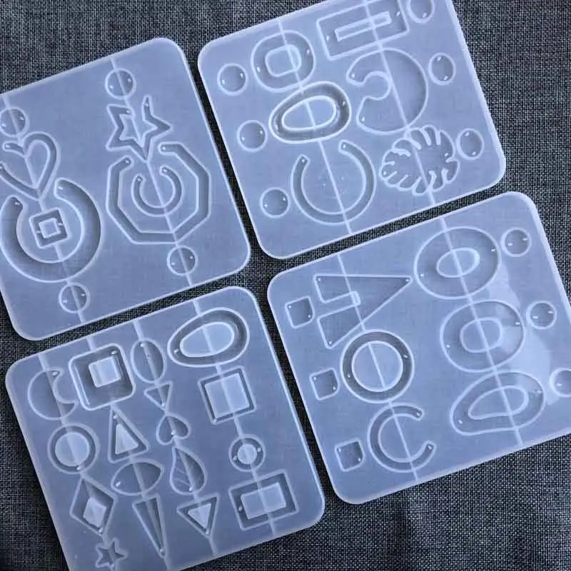 

Earring Resin Molds Jewelry Epoxy Resin Casting Silicone Molds Diamond Ring Molds, Customized color