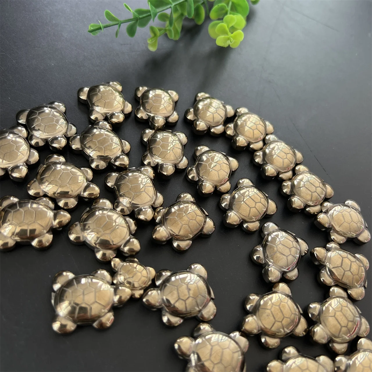 

Wholesale Natural Crystal Stone Rough Polished Hand Carved 25 mm Pyrite Turtle For Healing