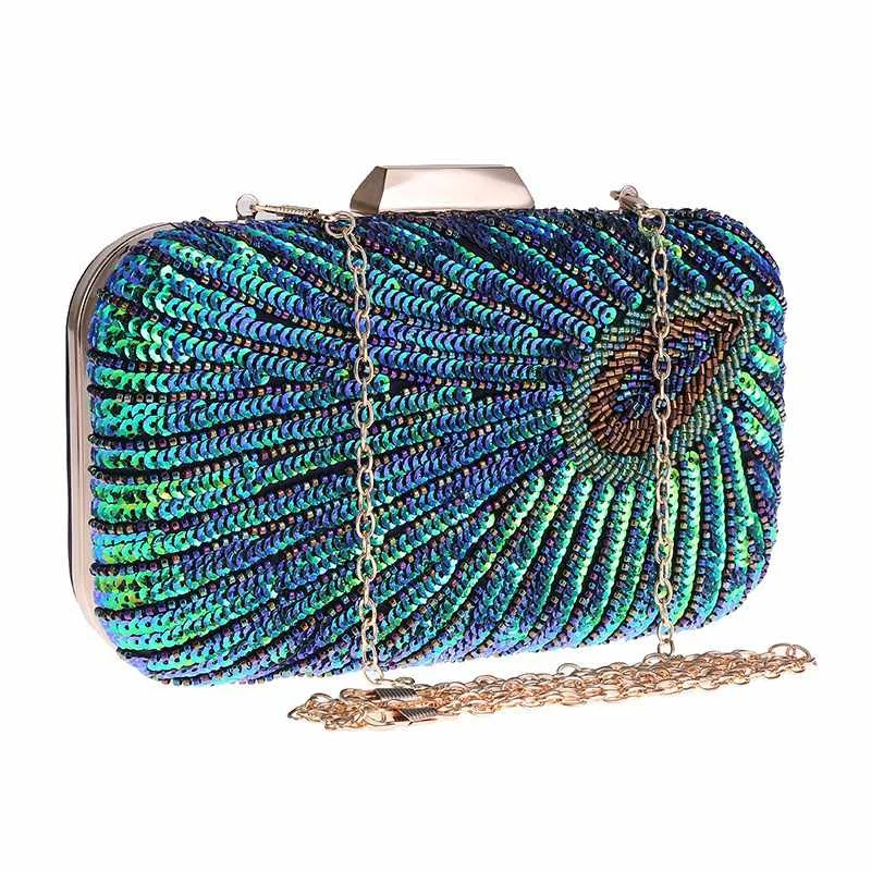 

2020 Online Best European Beautiful Women Evening Clutch Bags Wedding Party Bridal Purse, Can be customized