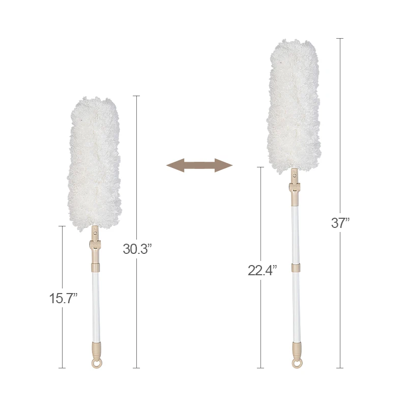 

High Quality Extendable Duster, Telescopic Microfiber Duster For Home, White