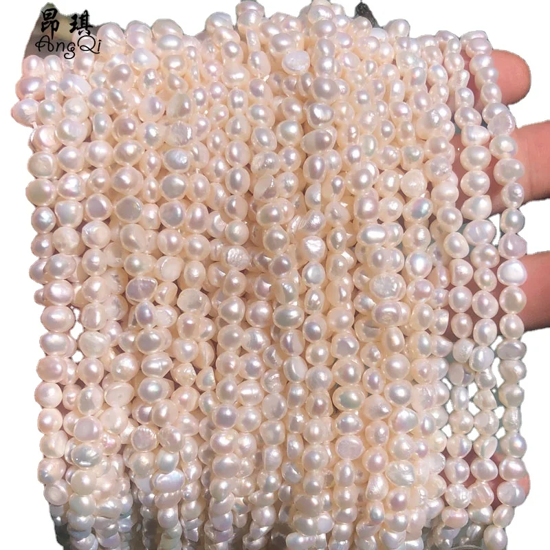 

High Quality Natural White Cultured Freshwater Baroque Pearl Loose Beads For Diy Bracelet Earrings Necklace